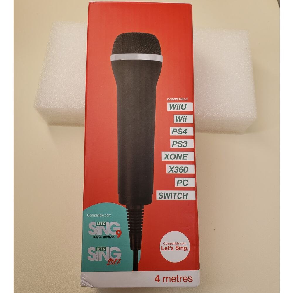 Let's Sing Style Universal Wired Microphone with 4-Meter USB Cable